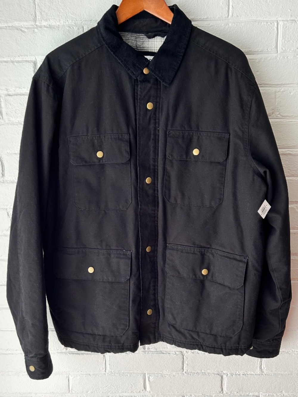 NWT Mens XL Old Navy Barn Coat Black